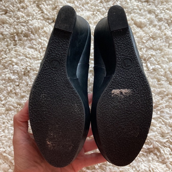 Black platform zip up ankle boots - Picture 5 of 5